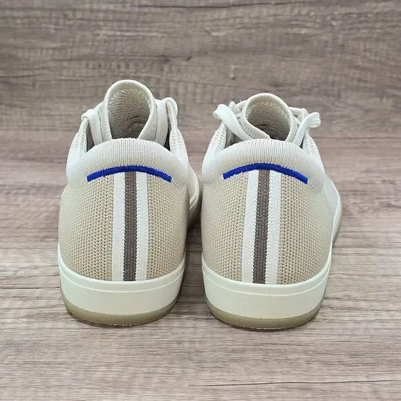 Rothy’s The Lace Up Women's Size 9 Blonde Biscuit Cream Knit Sneakers READ DESCR - Picture 5 of 10